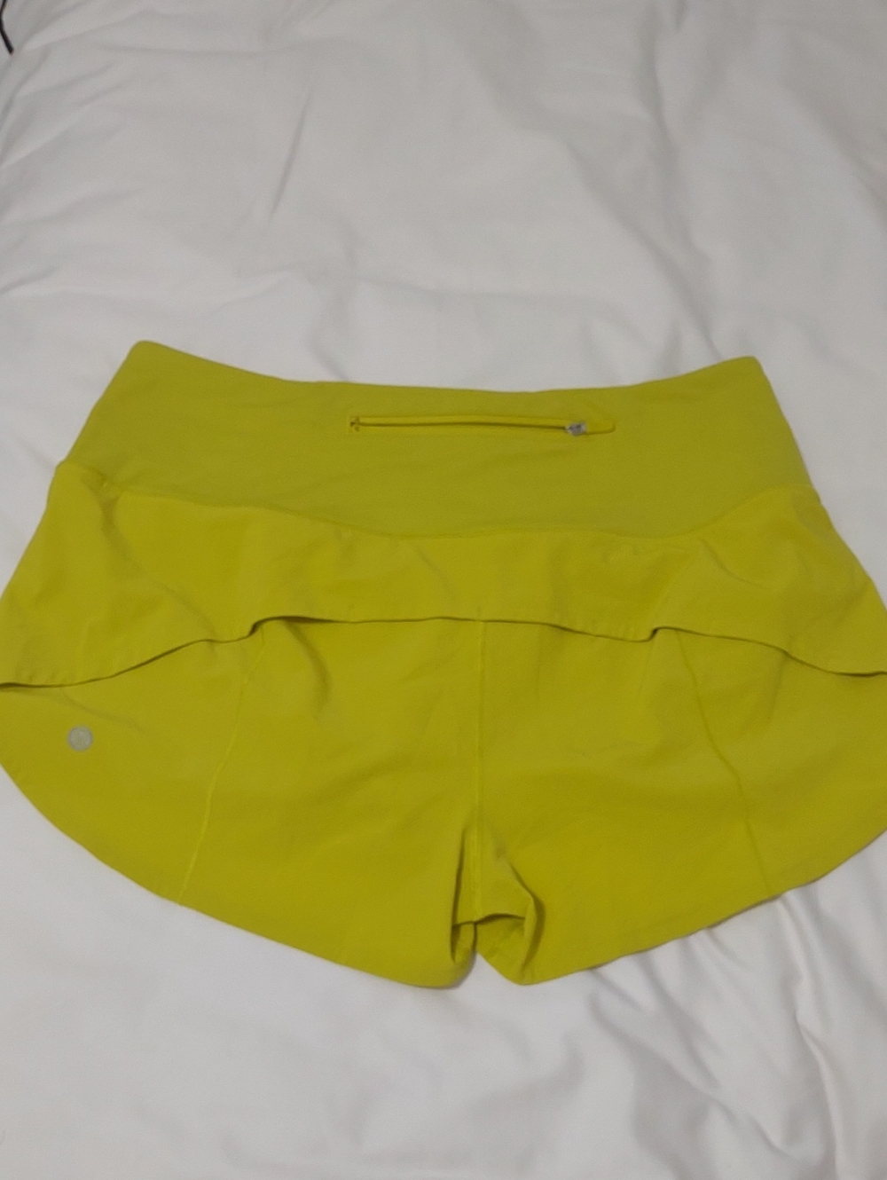 lululemon athletica Chartreuse Layered Athletic Skort